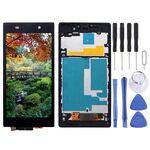Display LCD + pannello touch con cornice per Sony Xperia Z1 / L39h / C6902 / C6903 / C6906 / C6943 (nero)
