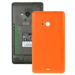 Cover posteriore per batteria in plastica a tinta unita con superficie brillante per Microsoft Lumia 535 (arancione)