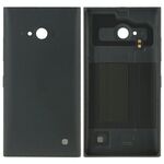 Cover posteriore batteria in plastica tinta unita per Nokia Lumia 730 (nero)