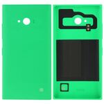 Cover posteriore per batteria in plastica a tinta unita per Nokia Lumia 730 (verde)