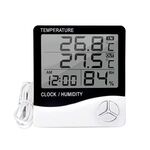 THC-03A Outdoor / Interno LCD Digital Electronic Termometro ANNULLAMENTO DELL'IGRO (GRIGIO)