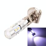 H1 50W 600LM 5500K Luce bianca 10 SMD-2828-LED Fendinebbia per auto, corrente costante, DC12-24V (luce bianca)