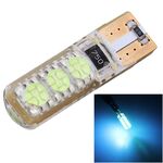 10 PCS T10 3W 300LM Silicone 6 LED SMD 5050 Lampada per luci di ingombro per auto, DC 12V