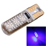10 PCS T10 3W 300LM Silicone 6 LED SMD 5050 Lampada per luci di ingombro per auto, DC 12V