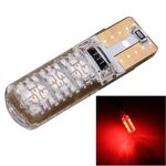 10 PCS T10 3W 300LM Silicone 6 LED SMD 5050 Lampada per luci di ingombro per auto, DC 12V