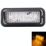 9W 540LM Lampada di segnalazione lampeggiante per auto con luce gialla a 3 LED, DC12V, lunghezza del cavo: 95 cm