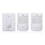 Da 1 a 2 PIR Sensori a infrarossi Rilevatore di allarme campanello wireless per casa / ufficio
