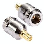 Adattatore per connettore maschio femmina RP-SMA a N femmina
