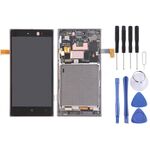 Schermo LCD TFT per Nokia Lumia 830 Digitizer Assemblaggio completo con cornice (nero)