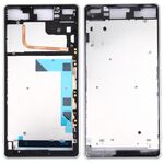 Piastra cornice cornice LCD alloggiamento anteriore per Sony Xperia Z3 / L55w / D6603 (bianco)