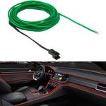 Striscia flessibile per auto rotonda impermeabile con driver per decorazione auto, lunghezza: 5 m (verde)