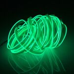 El freddo verde chiaro impermeabile piatta piatta a striscia di aria flessibile con autista per decorazione auto, lunghezza: 5m (verde)
