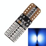 2 PCS T10 4.8W 720LM Blue Light 24 SMD 4014 LED Canbus senza errori Lampada per luci di sicurezza per auto, DC 12V