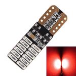 2 PCS T10 4.8W 720LM Luce rossa 24 SMD 4014 LED Canbus senza errori Lampada per luci di sicurezza per auto, DC 12V