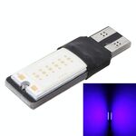 2 PCS T10 6W 180LM Blue Light Double-Faced 2 COB LED Decodifica Canbus senza errori Lampada da lettura per auto Clearnce, DC 12V