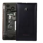 Cover posteriore per batteria in tinta unita per Microsoft Lumia 532 (nero)