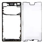 Cornice anteriore per Sony Xperia Z5 (versione con scheda SIM singola) (nera)