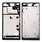 Cornice per cornice LCD alloggiamento anteriore per Sony Xperia Z3 (SIM singola) (bianca)