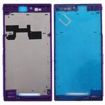 Piastra cornice cornice LCD alloggiamento anteriore per Sony Xperia Z Ultra / XL39h / C6802 (viola)