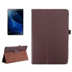 Per Galaxy Tab A 10.1 (2016) / P585 Custodia in pelle orizzontale con struttura litchi con supporto (marrone)