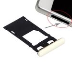 Vassoio scheda SIM + Vassoio scheda micro SD / SIM + Porta slot per scheda Tappo antipolvere per Sony Xperia X (versione doppia SIM) (Lime Gold)