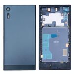 Coperchio batteria posteriore + Coperchio inferiore batteria posteriore + Cornice centrale per Sony Xperia XZ (blu scuro)
