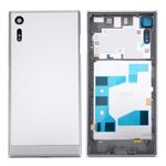 Coperchio batteria posteriore + Coperchio inferiore batteria posteriore + Cornice centrale per Sony Xperia XZ (argento)