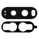 Obiettivo per fotocamera posteriore da 10 PC con adesivo per LG V20 (nero)