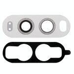 Obiettivo per fotocamera posteriore da 10 PC con adesivo per LG V20 (bianco)