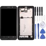 Schermo LCD OEM per Asus ZenFone 2 / ZE550ML Digitizer Assemblaggio completo con cornice (nero)