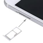 Per Meizu Pro 5 Vassoio SIM + SIM / Micro SD Card (Argento)