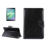 Custodia protettiva in pelle per tablet da 8 pollici Custodia protettiva con struttura Crazy Horse con supporto per Galaxy Tab S2 8.0 T715 / T710, Cube U16GT, ONDA Vi30W, Teclast P86 (nero)