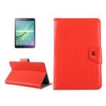 Custodia protettiva in pelle per tablet da 8 pollici Custodia protettiva con struttura Crazy Horse con supporto per Galaxy Tab S2 8.0 T715 / T710, Cube U16GT, ONDA Vi30W, Teclast P86 (rosso)