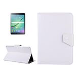 Custodia protettiva in pelle per tablet da 8 pollici Custodia protettiva con struttura Crazy Horse con supporto per Galaxy Tab S2 8.0 T715 / T710, Cube U16GT, ONDA Vi30W, Teclast P86 (bianco)