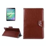 Custodia protettiva in pelle per tablet da 8 pollici Custodia protettiva con struttura Crazy Horse con supporto per Galaxy Tab S2 8.0 T715 / T710, Cube U16GT, ONDA Vi30W, Teclast P86 (marrone)
