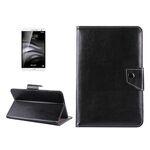 Custodia in pelle per tablet da 7 pollici Custodia protettiva con struttura a cavallo pazzo con supporto per Galaxy Tab A 7.0 (2016) / T280 e Tab 4 7.0 / T230 e Tab Q T2558, Colorfly G708, Asus ZenPad 7.0 Z370CG, Huawei MediaPad T1 7.0 / T1-701u (Nero)