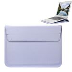 Custodia universale in pelle PU stile busta con supporto per notebook ultrasottile Tablet PC 13,3 pollici, dimensioni: 35x25x1,5 cm (blu viola)