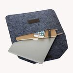 Borsa in feltro per laptop da 11,6 pollici universale moda morbida custodia per tablet per MacBook Air da 11,6 pollici, dimensioni: 33x22x1cm (nero)