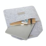 Borsa in feltro per laptop da 11,6 pollici universale moda morbida custodia per tablet per MacBook Air 11,6 pollici, dimensioni: 33x22x1cm (grigio)