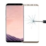 Per Galaxy S8 / G950 0,3 mm 9H Durezza superficiale Protezione schermo in vetro temperato a schermo intero curvo 3D (oro)