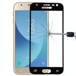 Per Galaxy J3 (2017) (versione UE) 0,26 mm 9H Durezza superficiale Protezione schermo in vetro temperato a schermo intero curvo 2,5D (nero)