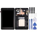 Schermo LCD OEM per Asus Memo Pad HD7 / ME173X / ME173 K00B Digitizer Assemblaggio completo con cornice (Nero)