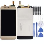 Schermo LCD originale per LG X Cam / K580 / K580I / K580Y con assemblaggio completo di digitalizzatore (oro)