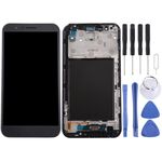 Schermo LCD TFT per LG Stylo 3 Plus / TP450 / MP450 Digitizer Assemblaggio completo con cornice (nero)
