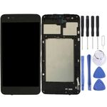 Schermo LCD TFT per LG K4 2017 / M160 Digitizer Assemblaggio completo con cornice (nero)