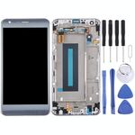 Schermo LCD originale per LG X Cam / K580 / K580I / K580Y Digitizer Assemblaggio completo con cornice (argento)