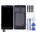 Schermo LCD TFT per LG K8 2017 Dual SIM X240 X240H X240F X240K con digitalizzatore Full Assembly (nero)