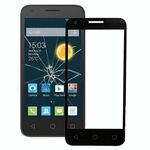Per Alcatel One Touch Pixi 3 4.5 / 4027 Schermo frontale Lente in vetro esterno (nero)