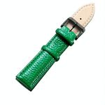 CAGARNY Cinturino per orologi alla moda semplice Cinturino in pelle con fibbia nera, larghezza: 20 mm (verde)