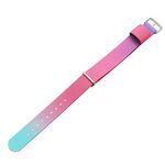 CAGARNY Cinturino per orologio in nylon con fibbia in argento Cinturino per orologi alla moda semplice, larghezza: 18 mm